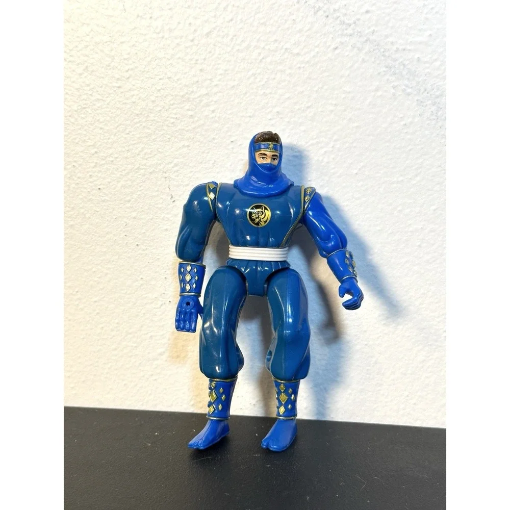 Bandai 1995 Mighty Morphin Power Rangers Blue Ninja Ranger Action Figure Vintage